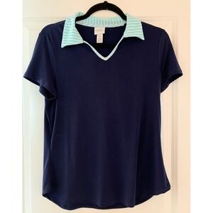 Weekends by Chico's Women's 0 Shirt Blue D019